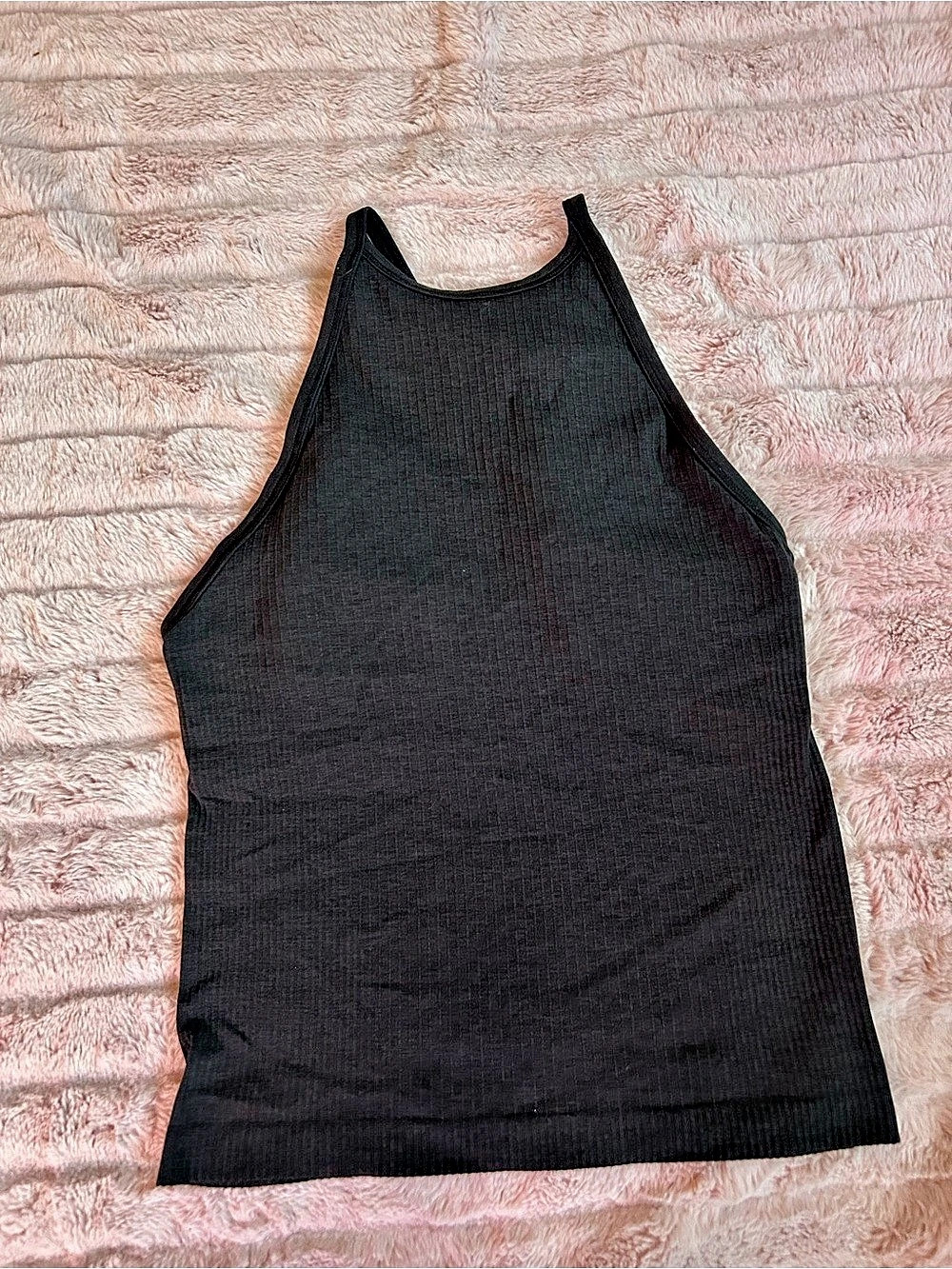 lululemon Ebb to Street High-Neck Tank Top Black